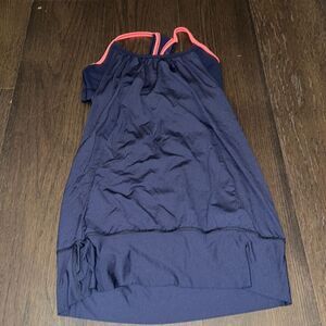 Lululemon blue and orange tank top - built in bra